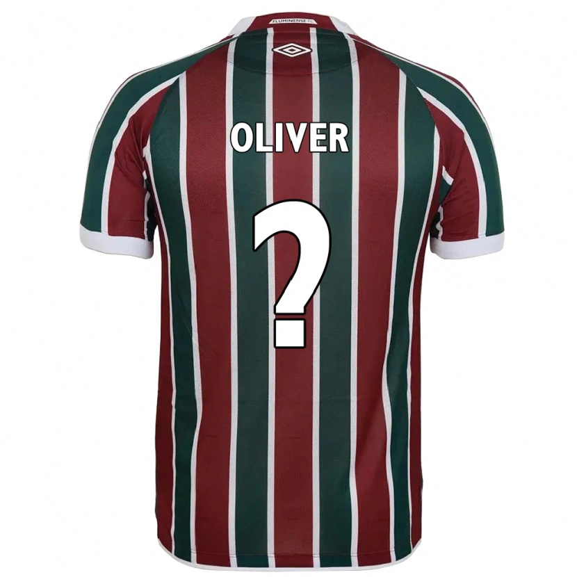 Danxen Criança Camisola Oliver #0 Verde Bordô Branco Principal 2025/26 Camisa Brasil
