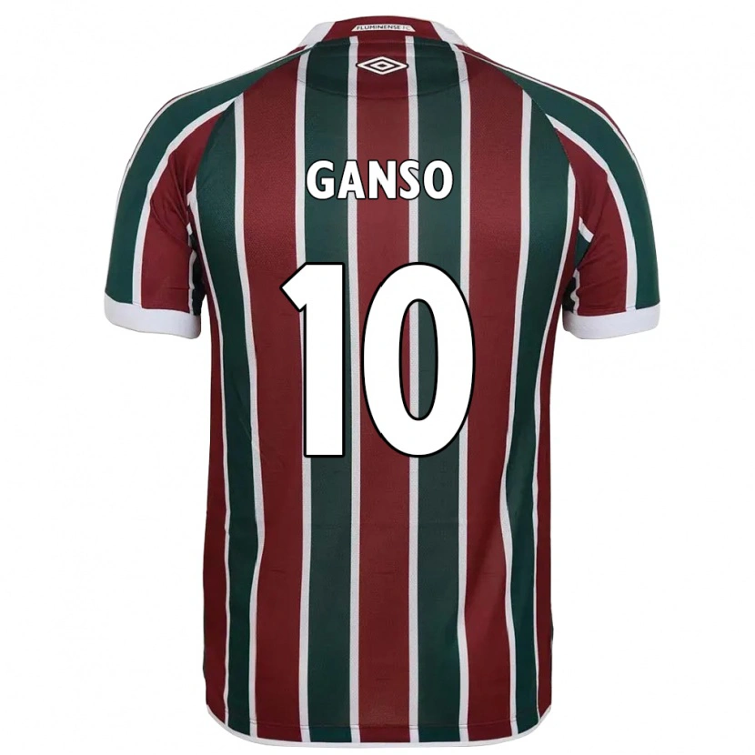 Danxen Criança Camisola Ganso #10 Verde Bordô Branco Principal 2025/26 Camisa Brasil