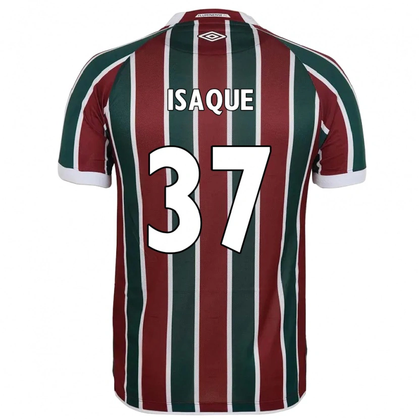 Danxen Criança Camisola Isaque #37 Verde Bordô Branco Principal 2025/26 Camisa Brasil