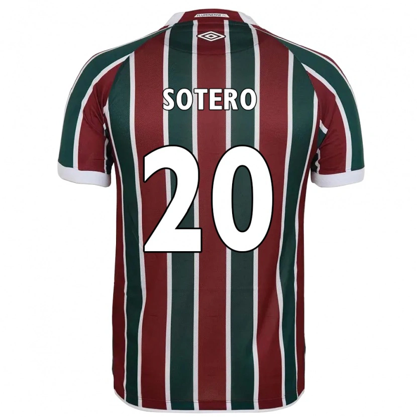 Danxen Criança Camisola Kamilla Sotero #20 Verde Bordô Branco Principal 2025/26 Camisa Brasil