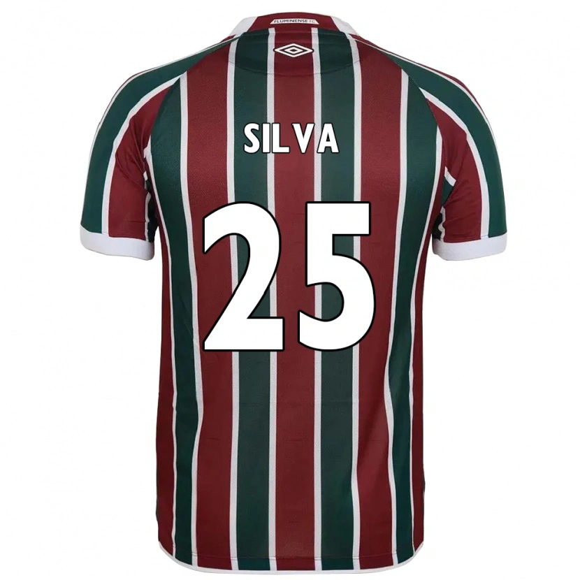 Danxen Criança Camisola Julia Silva #25 Verde Bordô Branco Principal 2025/26 Camisa Brasil