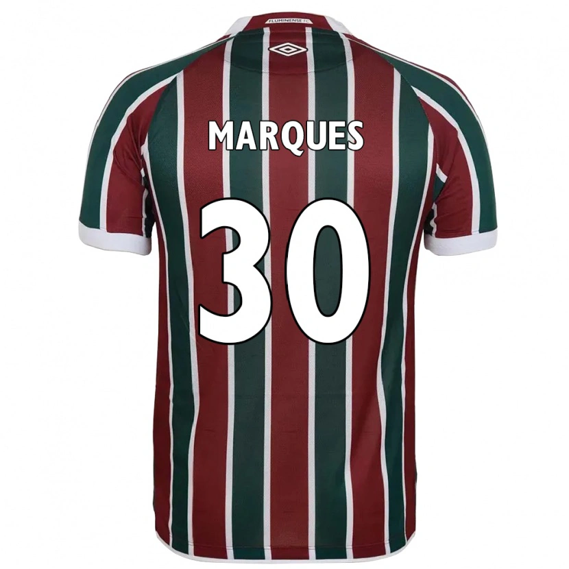 Danxen Criança Camisola Vero Marques #30 Verde Bordô Branco Principal 2025/26 Camisa Brasil