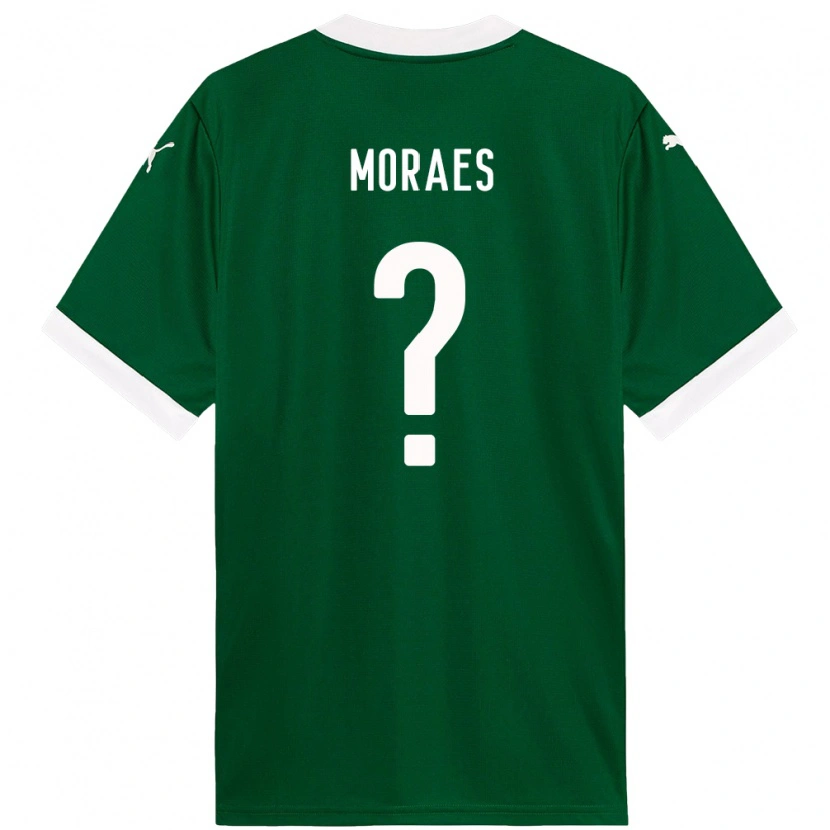 Danxen Criança Camisola Kauã Moraes #0 Verde Branco Principal 2025/26 Camisa Brasil