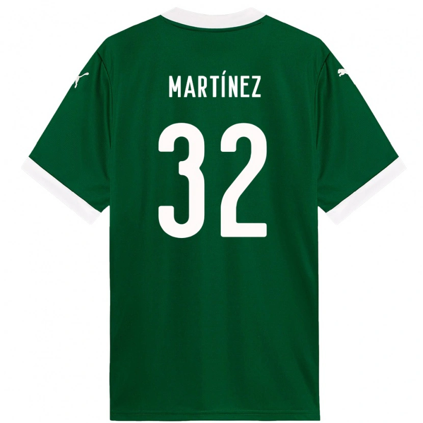Danxen Criança Camisola Emiliano Martínez #32 Verde Branco Principal 2025/26 Camisa Brasil