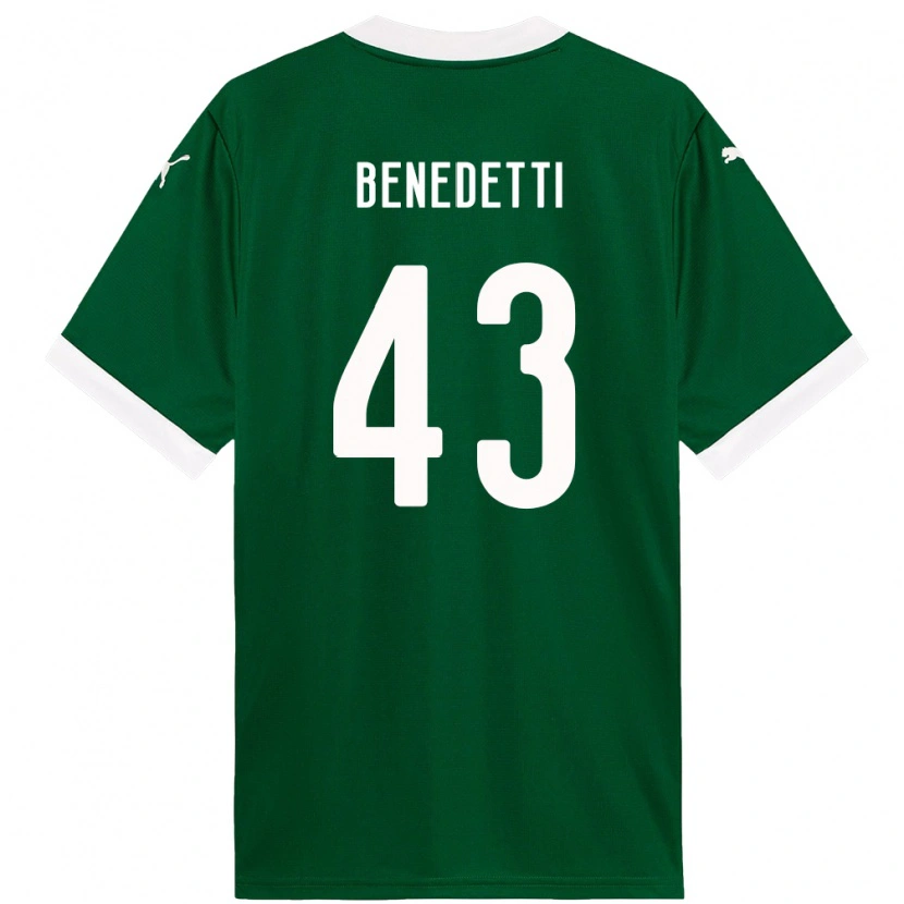Danxen Criança Camisola Luis Benedetti #43 Verde Branco Principal 2025/26 Camisa Brasil