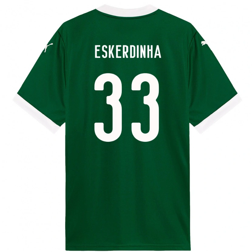 Danxen Criança Camisola Eskerdinha #33 Verde Branco Principal 2025/26 Camisa Brasil