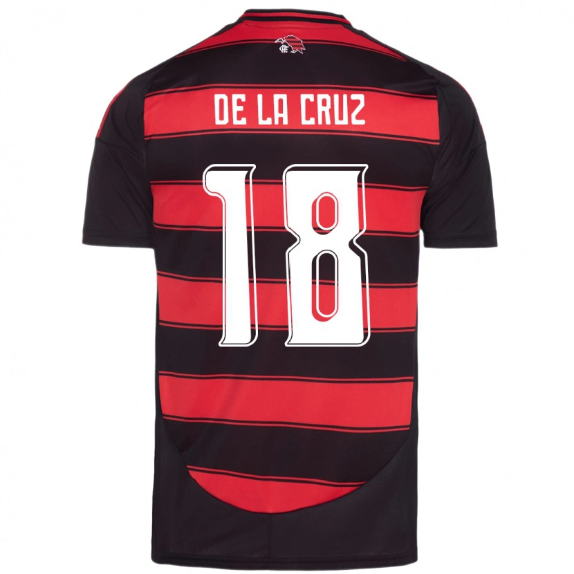 Danxen Criança Camisola Nicolás De La Cruz #18 Vermelho Preto Principal 2025/26 Camisa Brasil