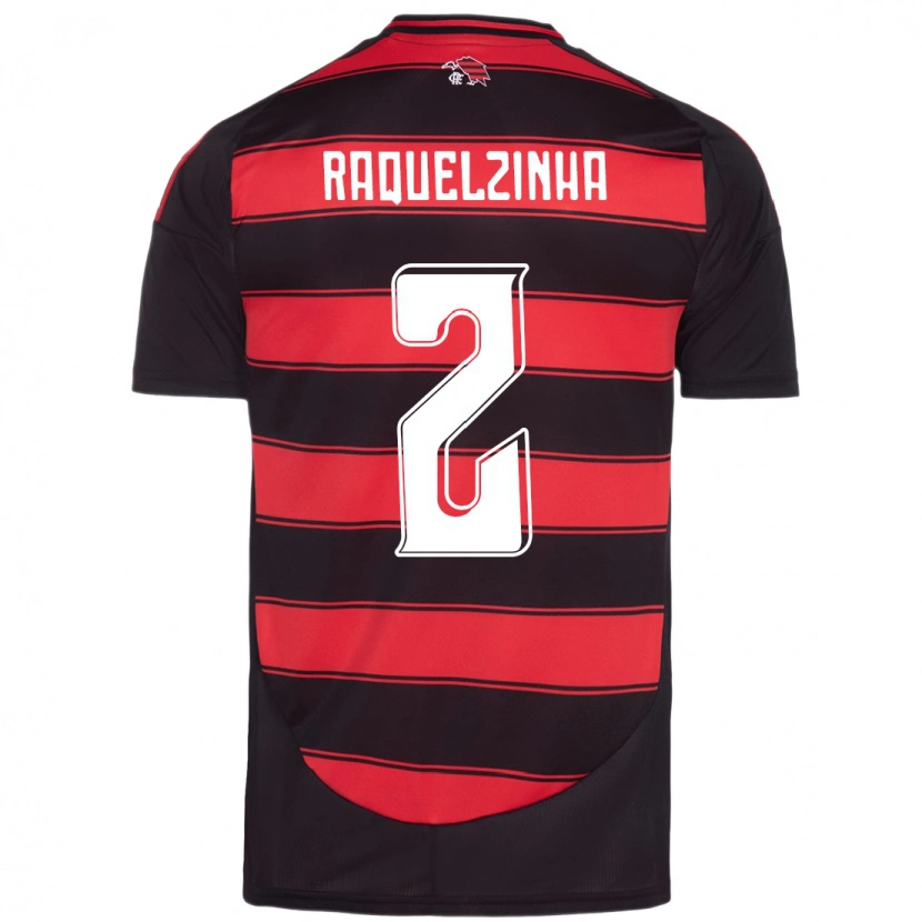 Danxen Criança Camisola Raquelzinha #2 Vermelho Preto Principal 2025/26 Camisa Brasil