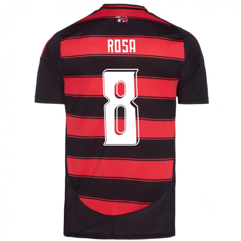 Danxen Criança Camisola Bruna Rosa #8 Vermelho Preto Principal 2025/26 Camisa Brasil