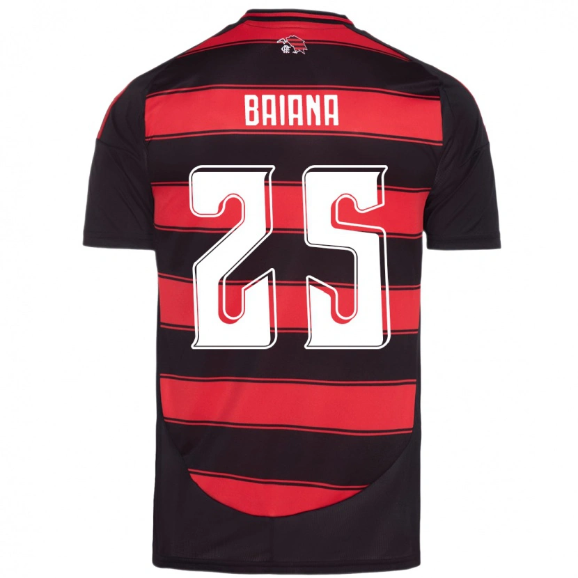 Danxen Criança Camisola Larissa Baiana #25 Vermelho Preto Principal 2025/26 Camisa Brasil