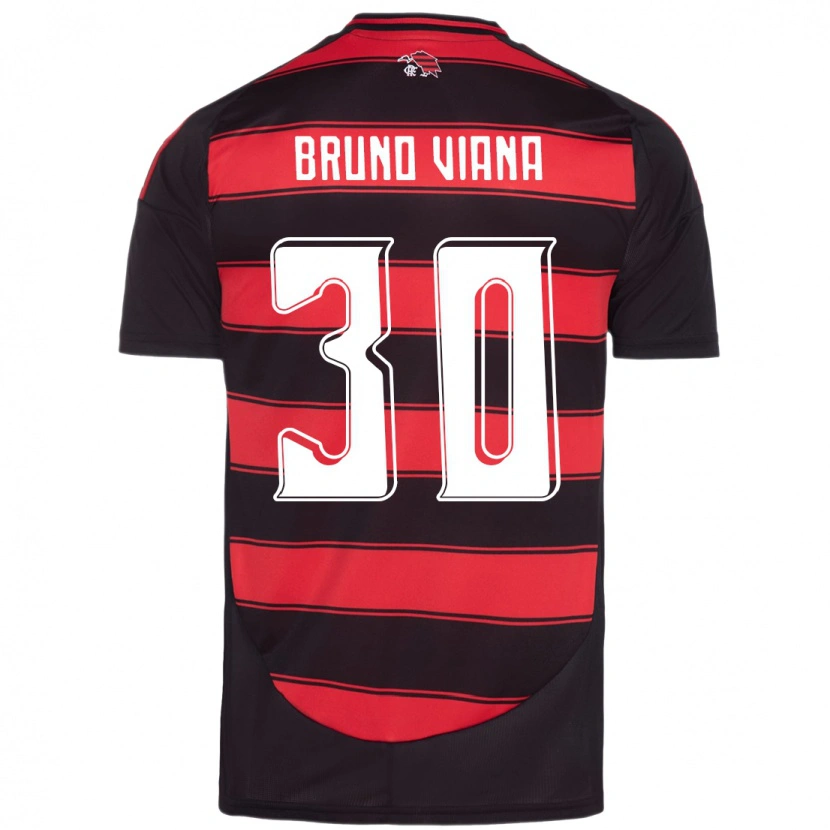 Danxen Criança Camisola Bruno Viana #30 Vermelho Preto Principal 2025/26 Camisa Brasil