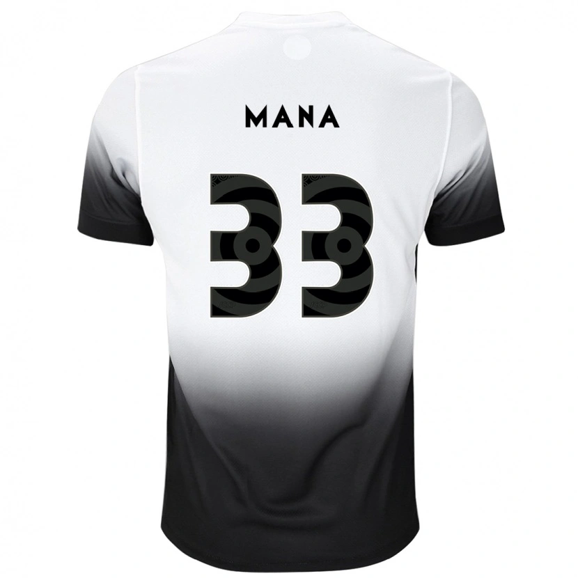 Danxen Criança Camisola Léo Mana #33 Branco Preto Principal 2025/26 Camisa Brasil