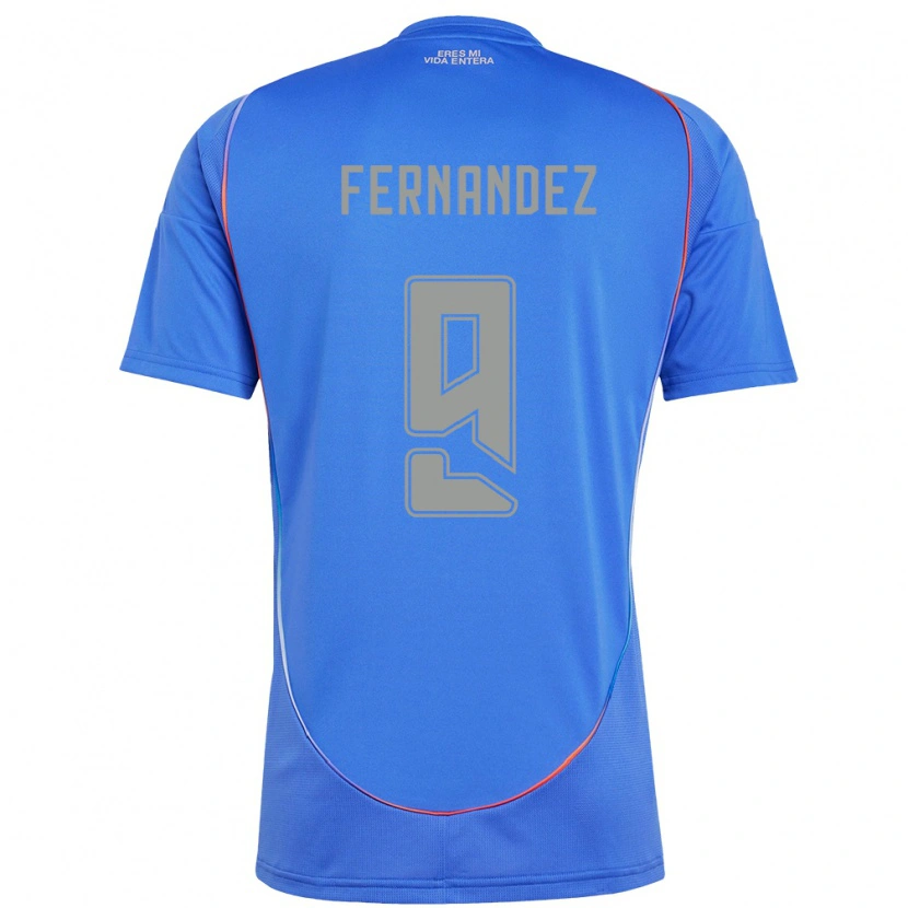 Danxen Criança Camisola Leandro Fernández #9 Azul Celeste Principal 2025/26 Camisa Brasil