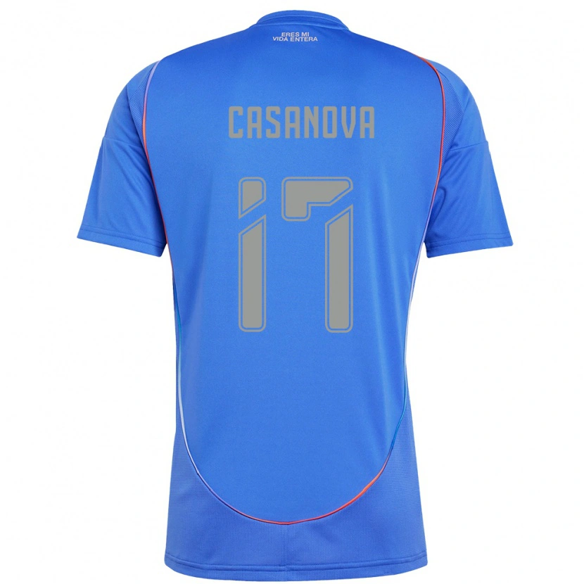 Danxen Criança Camisola Luis Casanova #17 Azul Celeste Principal 2025/26 Camisa Brasil