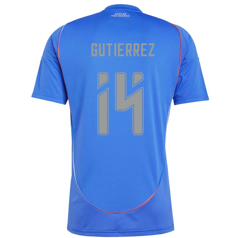 Danxen Criança Camisola Ana Gutiérrez #14 Azul Celeste Principal 2025/26 Camisa Brasil