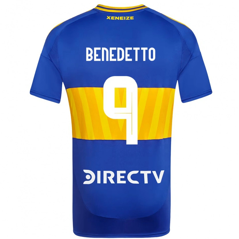 Danxen Criança Camisola Dario Benedetto #9 Azul Royal Amarelo Principal 2025/26 Camisa Brasil