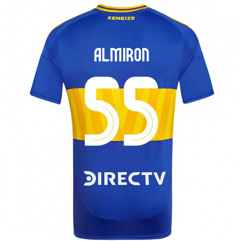 Danxen Criança Camisola Ezequiel Almiron #55 Azul Royal Amarelo Principal 2025/26 Camisa Brasil