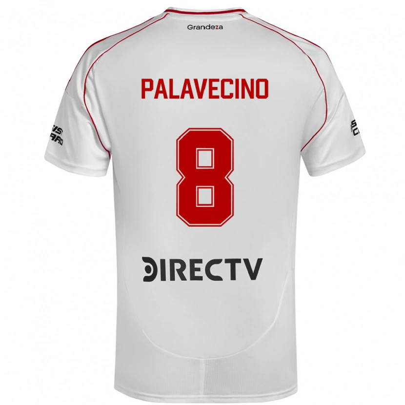 Danxen Criança Camisola Agustin Palavecino #8 Branco Vermelho Principal 2025/26 Camisa Brasil