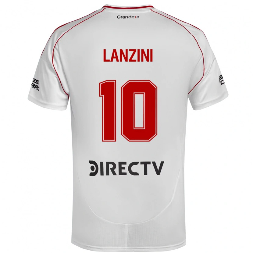 Danxen Criança Camisola Manuel Lanzini #10 Branco Vermelho Principal 2025/26 Camisa Brasil