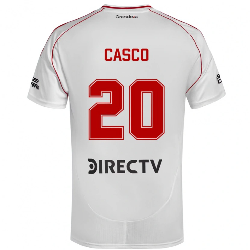 Danxen Criança Camisola Milton Casco #20 Branco Vermelho Principal 2025/26 Camisa Brasil