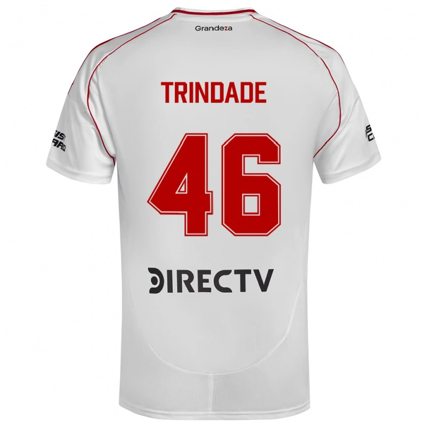 Danxen Criança Camisola Gonzalo Trindade #46 Branco Vermelho Principal 2025/26 Camisa Brasil