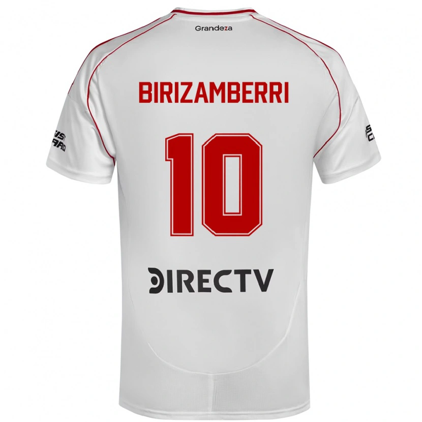 Danxen Criança Camisola María Carolina Birizamberri Rivero #10 Branco Vermelho Principal 2025/26 Camisa Brasil