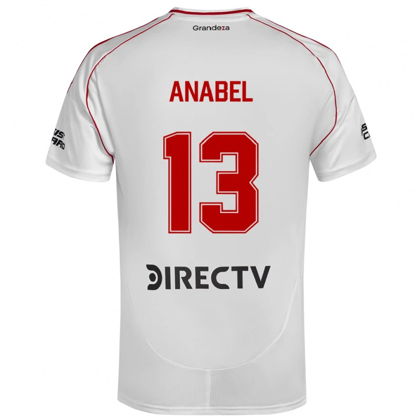 Danxen Criança Camisola Giuliana Anabel González Ranzuglia #13 Branco Vermelho Principal 2025/26 Camisa Brasil