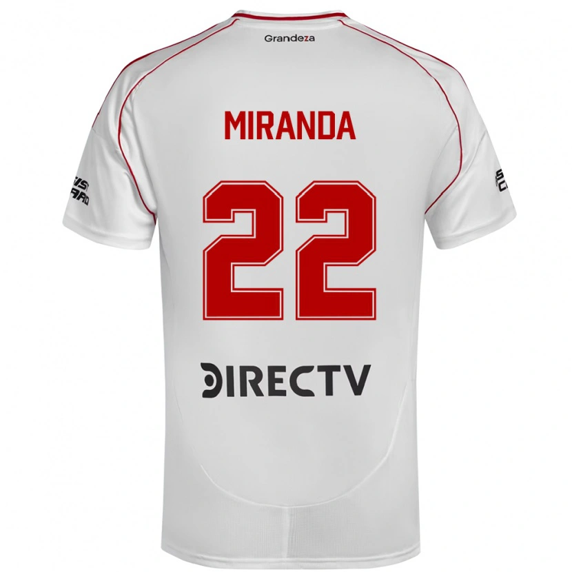 Danxen Criança Camisola Morena Miranda #22 Branco Vermelho Principal 2025/26 Camisa Brasil