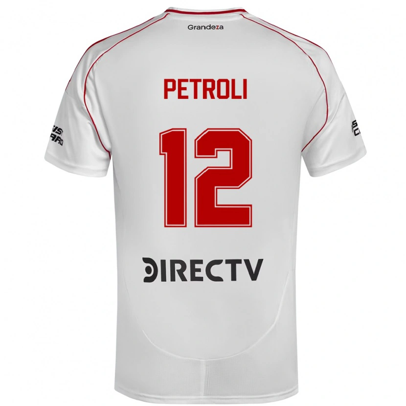 Danxen Criança Camisola Franco Petroli #12 Branco Vermelho Principal 2025/26 Camisa Brasil
