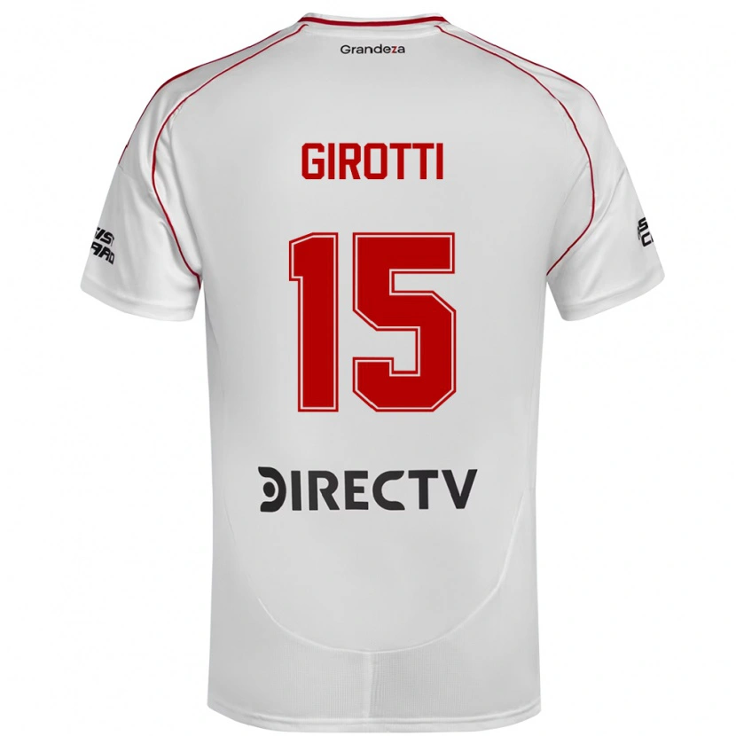 Danxen Criança Camisola Federico Girotti #15 Branco Vermelho Principal 2025/26 Camisa Brasil