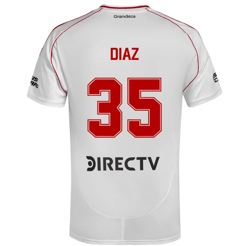 Danxen Criança Camisola Leonardo Diaz #35 Branco Vermelho Principal 2025/26 Camisa Brasil