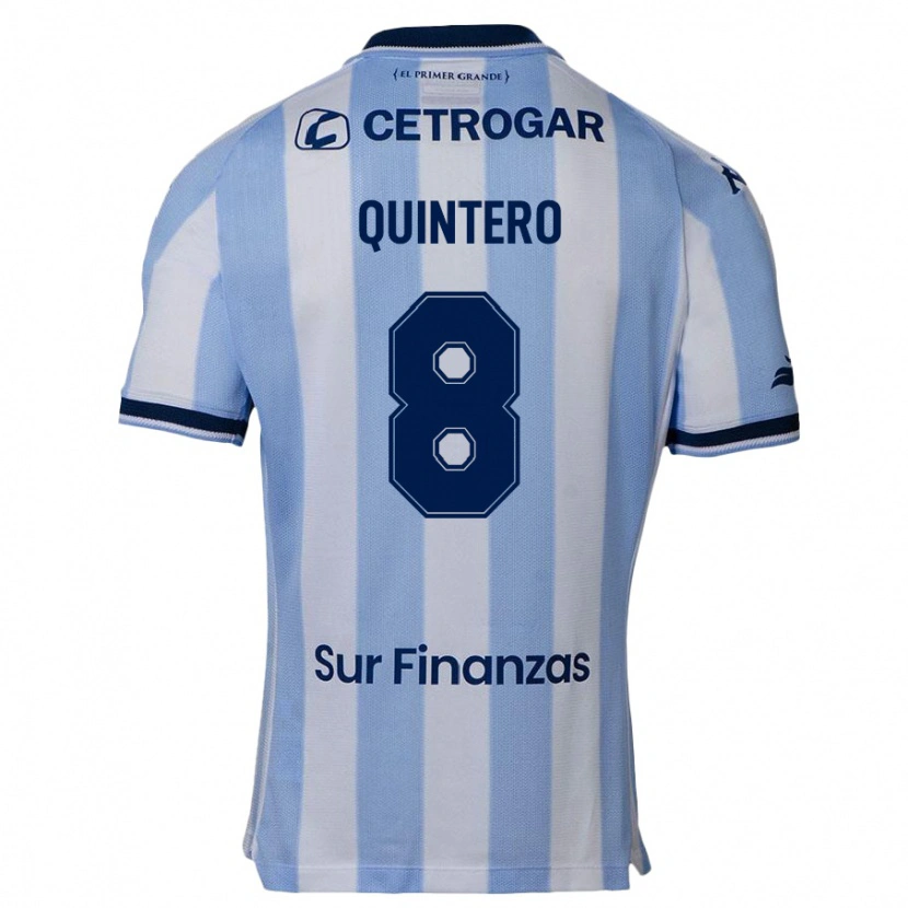 Danxen Criança Camisola Juan Fernando Quintero #8 Azul Celeste Principal 2025/26 Camisa Brasil