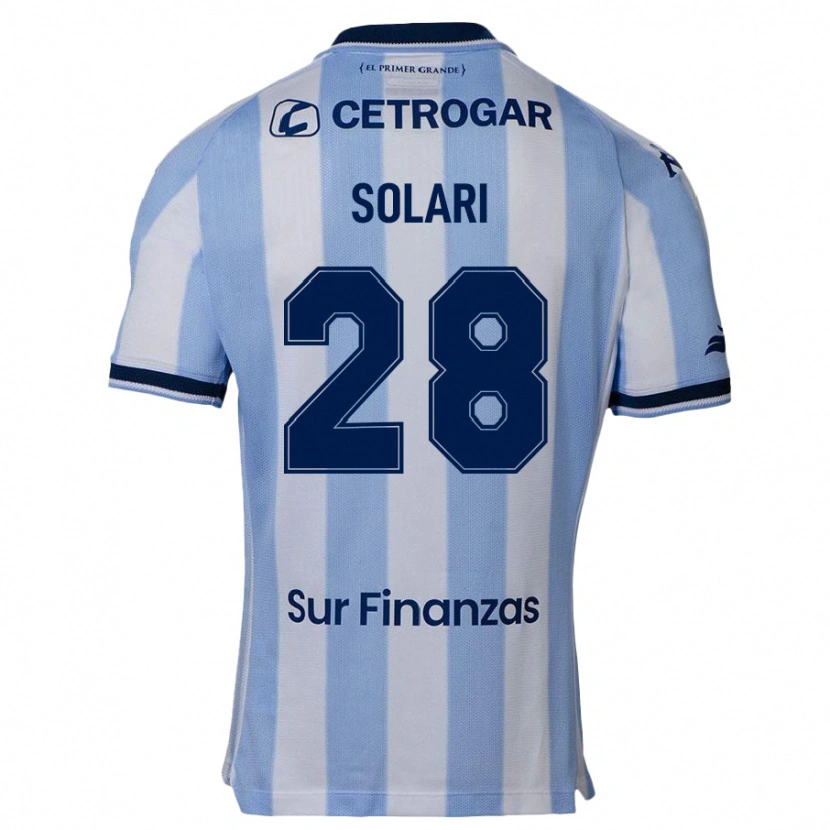 Danxen Criança Camisola Santiago Solari #28 Azul Celeste Principal 2025/26 Camisa Brasil