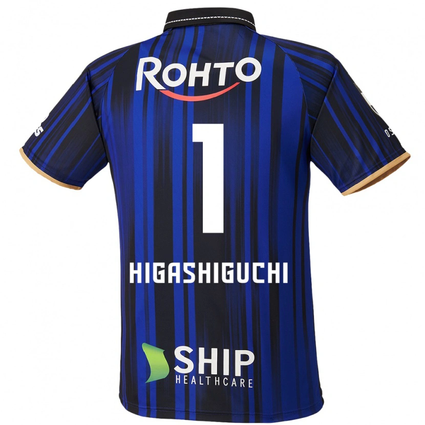 Danxen Criança Camisola Masaaki Higashiguchi #1 Azul Branco Preto Principal 2025/26 Camisa Brasil