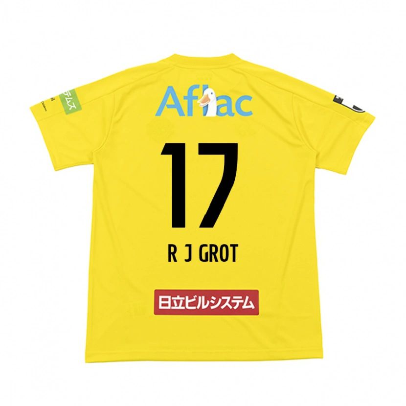 Danxen Criança Camisola Jay-Roy Grot #17 Preto Amarelo Principal 2025/26 Camisa Brasil