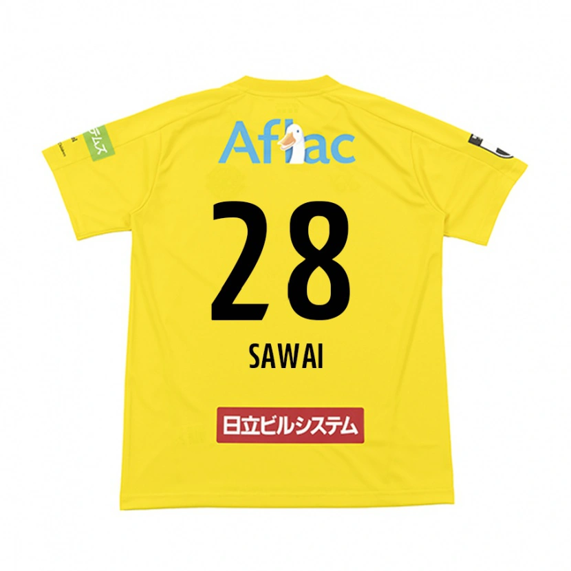 Danxen Criança Camisola Retsu Sawai #28 Preto Amarelo Principal 2025/26 Camisa Brasil