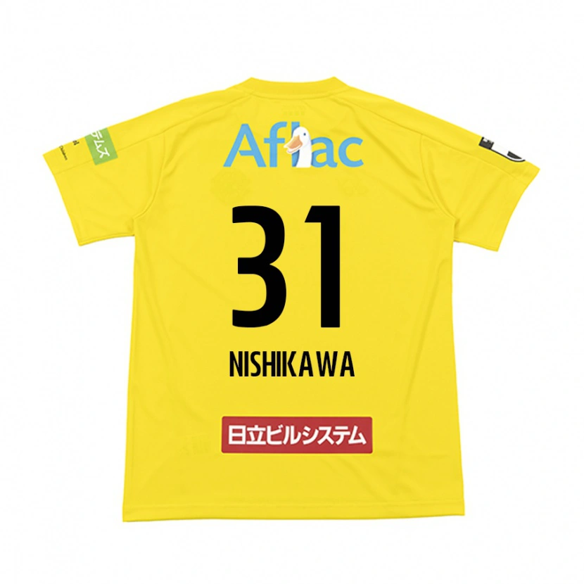 Danxen Criança Camisola Genki Nishikawa #31 Preto Amarelo Principal 2025/26 Camisa Brasil