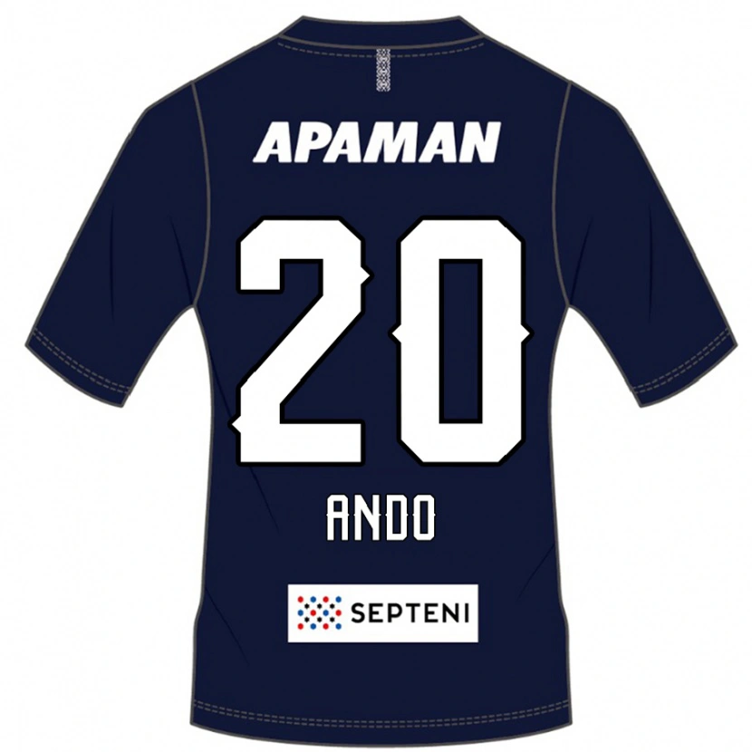 Danxen Criança Camisola Tomoya Ando #20 Azul Royal Branco Principal 2025/26 Camisa Brasil