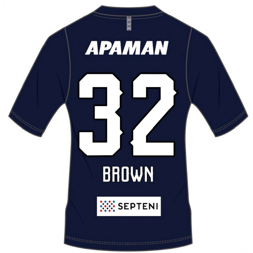 Danxen Criança Camisola Abdul Hanan Sani Brown #32 Azul Royal Branco Principal 2025/26 Camisa Brasil