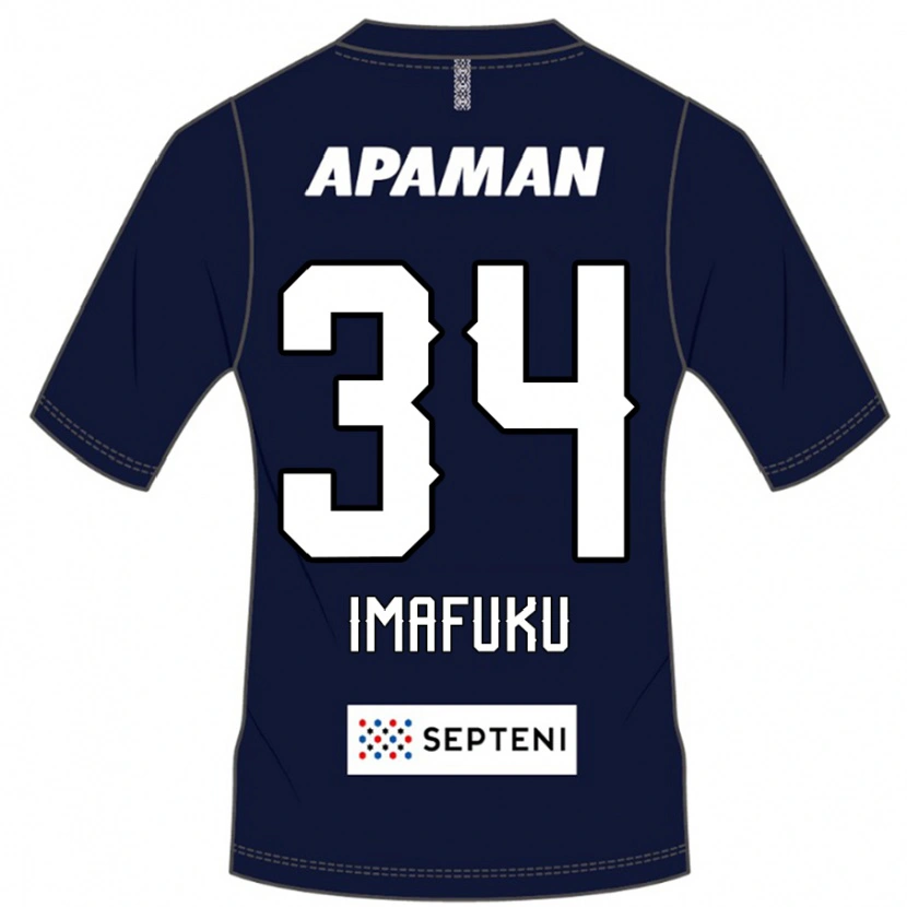 Danxen Criança Camisola Kennosuke Imafuku #34 Azul Royal Branco Principal 2025/26 Camisa Brasil