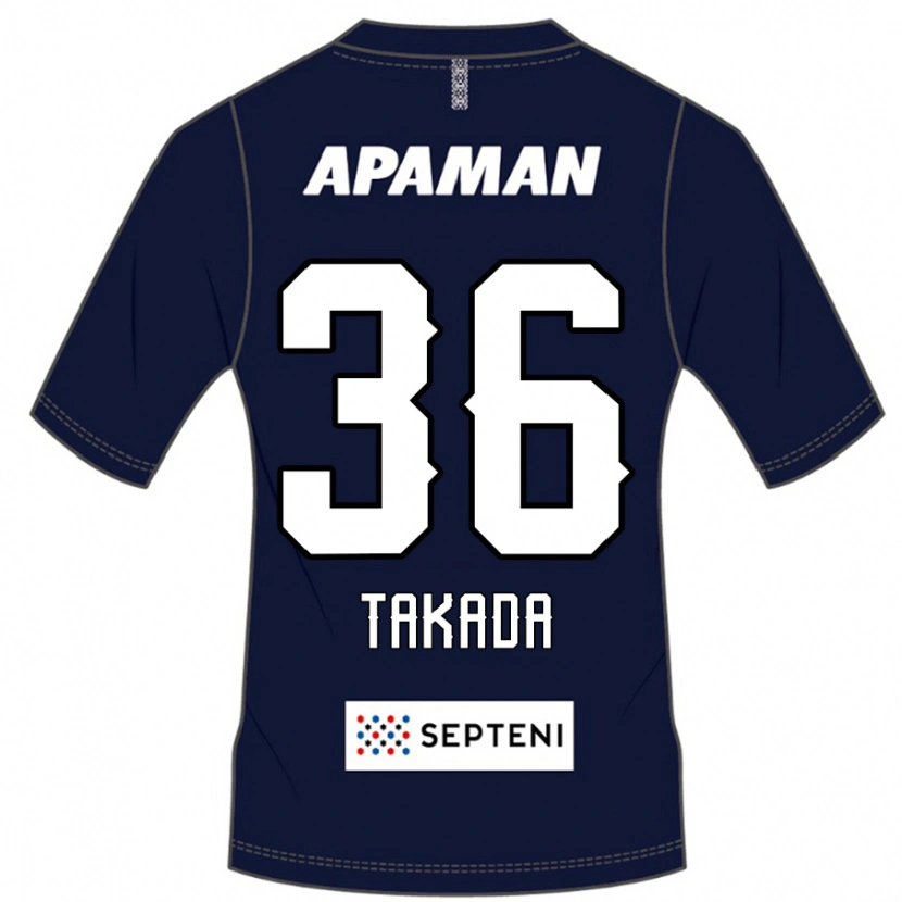 Danxen Criança Camisola Seiya Takada #36 Azul Royal Branco Principal 2025/26 Camisa Brasil