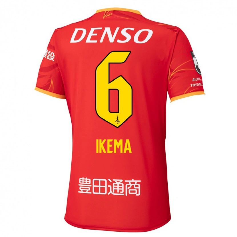 Danxen Criança Camisola Kano Ikema #6 Vermelho Amarelo Principal 2025/26 Camisa Brasil