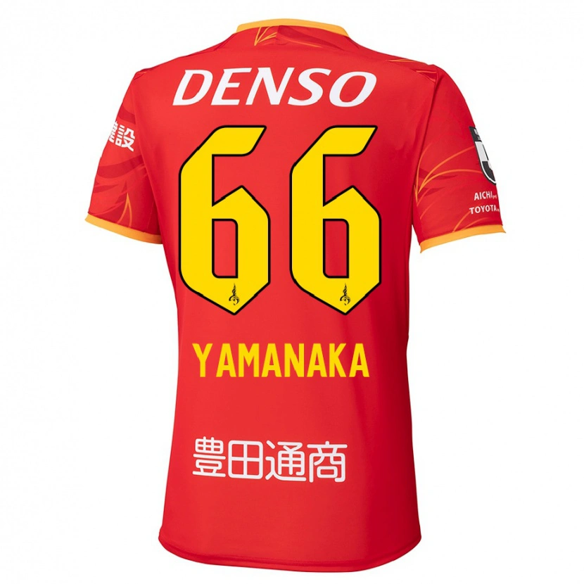 Danxen Criança Camisola Ryosuke Yamanaka #66 Vermelho Amarelo Principal 2025/26 Camisa Brasil