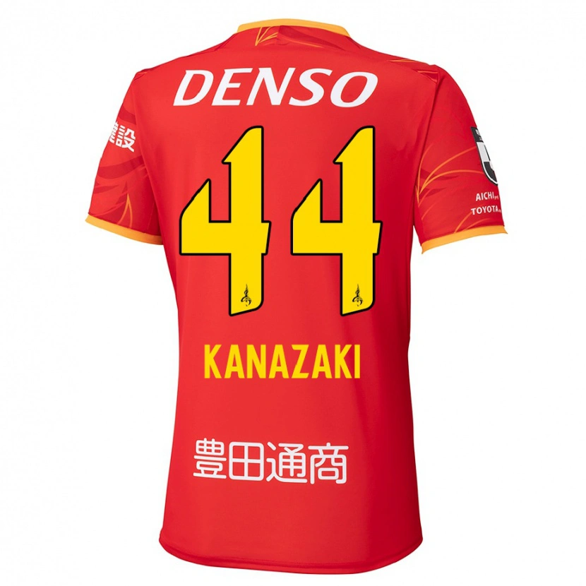 Danxen Criança Camisola Mu Kanazaki #44 Vermelho Amarelo Principal 2025/26 Camisa Brasil