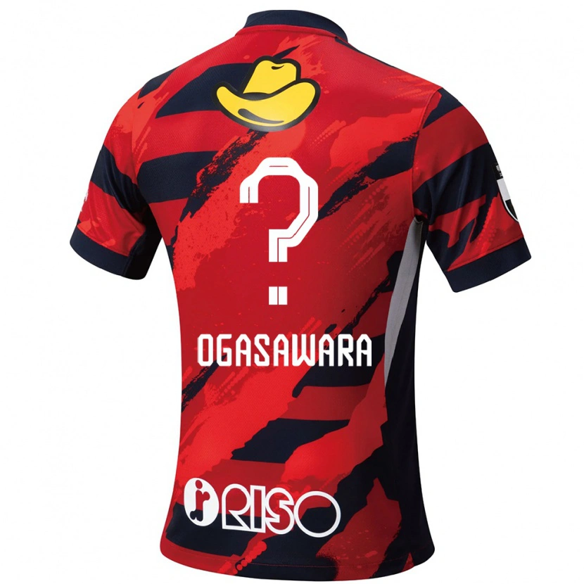 Danxen Criança Camisola Hiro Ogasawara #0 Vermelho Preto Principal 2025/26 Camisa Brasil