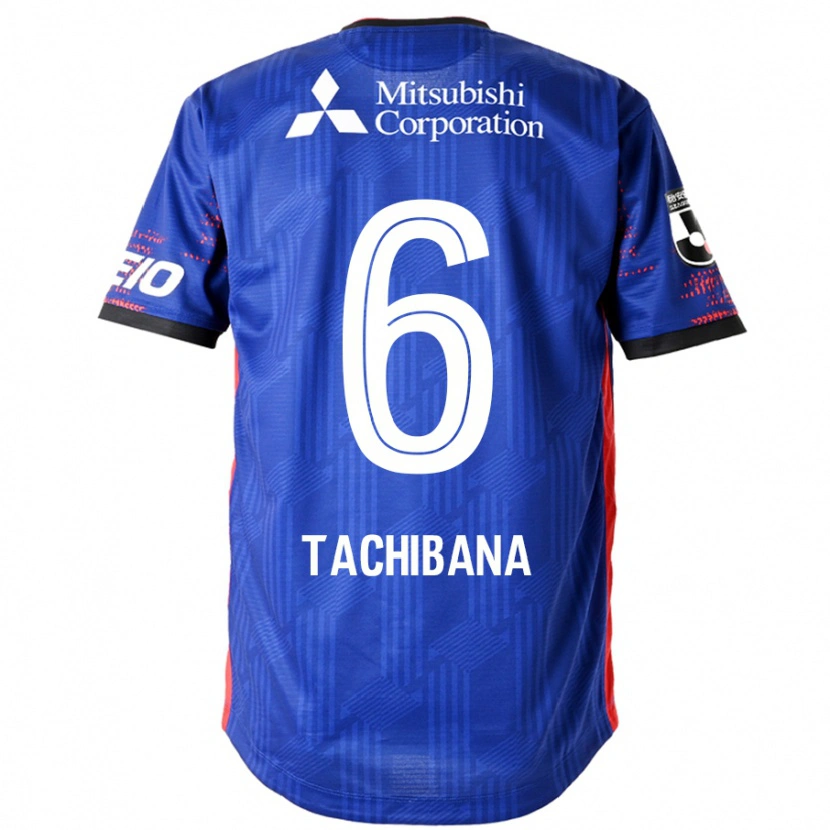 Danxen Criança Camisola Keigo Tachibana #6 Azul Royal Branco Principal 2025/26 Camisa Brasil