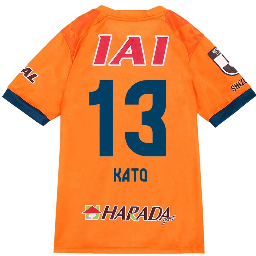 Danxen Criança Camisola Daiya Kato #13 Laranja Vermelho Principal 2025/26 Camisa Brasil