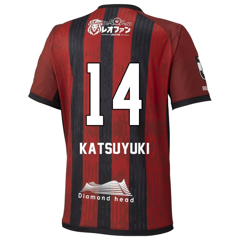 Danxen Criança Camisola Katsuyuki Tanaka #14 Vermelho Preto Principal 2025/26 Camisa Brasil