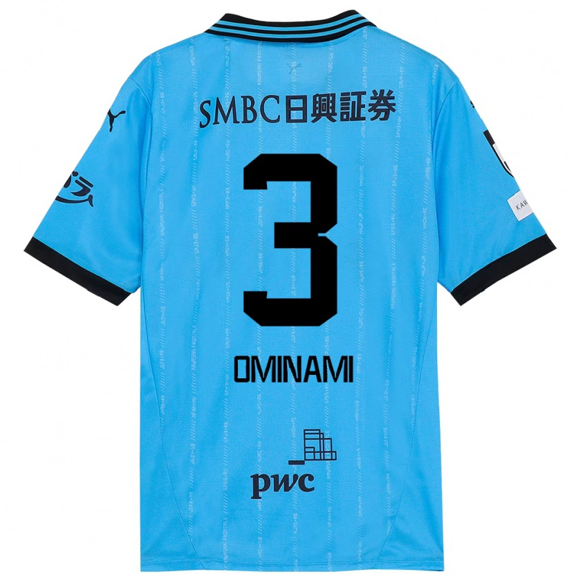 Danxen Criança Camisola Takuma Ominami #3 Azul Celeste Preto Principal 2025/26 Camisa Brasil