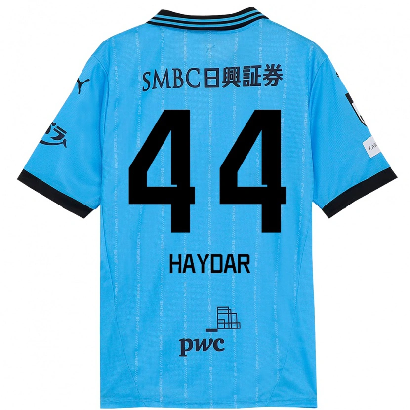 Danxen Criança Camisola César Haydar #44 Azul Celeste Preto Principal 2025/26 Camisa Brasil